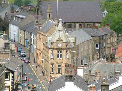 Clitheroe Library from the Castle Ramparts
Keywords: Clitheroe, Castle, Ramparts, Library